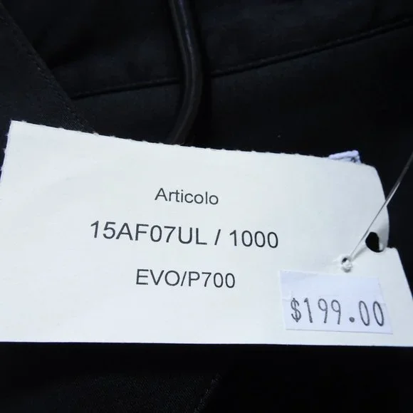 Naracamicie Black & Green Zipper Top Medium Long Sleeve - Picture 8 of 10